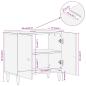 Preview: Waschbeckenunterschrank 62x33x58 cm Massivholz Mango
