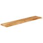Preview: Tischplatte mit Baumkante 160x40x3,8 cm Massivholz Mango
