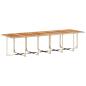 Preview: 13-tlg. Garten-Essgruppe mit Kissen Beige Poly Rattan
