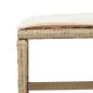 Preview: 15-tlg. Garten-Essgruppe mit Kissen Beige Poly Rattan