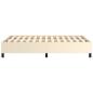 Preview: Bettgestell ohne Matratze Creme 120x190 cm Kunstleder