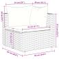 Preview: 10-tlg. Garten-Lounge-Set mit Kissen Schwarz Poly Rattan