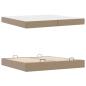 Preview: Bettgestell mit Matratze Cappuccino 200 x 200 cm Kunstleder