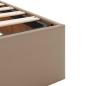 Preview: Bettgestell mit Matratze Cappuccino 200 x 200 cm Kunstleder