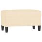 Preview: Sitzbank Creme 70x35x41 cm Stoff