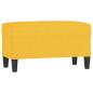 Preview: Sitzbank Hellgelb 70x35x41 cm Stoff