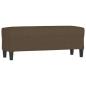 Preview: Sitzbank Braun 100x35x41 cm Stoff