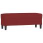 Preview: Sitzbank Weinrot 100x35x41 cm Stoff