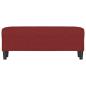Preview: Sitzbank Weinrot 100x35x41 cm Stoff