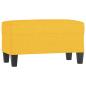 Preview: Sitzbank Hellgelb 70x35x41 cm Stoff