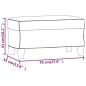 Preview: Sitzbank Hellgelb 70x35x41 cm Stoff