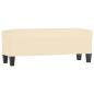 Preview: Sitzbank Creme 100x35x41 cm Stoff