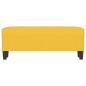 Preview: Sitzbank Hellgelb 100x35x41 cm Stoff