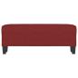 Preview: Sitzbank Weinrot 100x35x41 cm Stoff