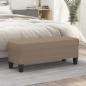 Preview: ARDEBO.de - Sitzbank Taupe 100x35x41 cm Stoff