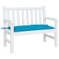 Preview: Gartenbank-Auflage Hellblau 110x50x7 cm Oxford-Gewebe