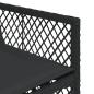 Preview: Gartenstühle mit Kissen 4 Stk. Schwarz Poly Rattan