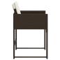 Preview: Gartenstühle mit Kissen 4 Stk. Braun Poly Rattan