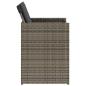 Preview: 5-tlg. Garten-Essgruppe mit Kissen Grau Poly Rattan