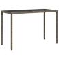 Preview: 5-tlg. Garten-Essgruppe mit Kissen Grau Poly Rattan