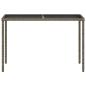 Preview: 5-tlg. Garten-Essgruppe mit Kissen Grau Poly Rattan