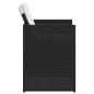 Preview: 5-tlg. Garten-Essgruppe mit Kissen Schwarz Poly Rattan