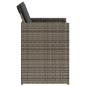 Preview: 5-tlg. Garten-Essgruppe mit Kissen Grau Poly Rattan