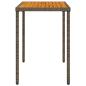 Preview: 5-tlg. Garten-Essgruppe mit Kissen Grau Poly Rattan