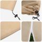 Preview: Frostschutzpflanzenfleeceabdeckungen 5 pcs Beige 1,55 x 1,55 m