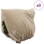 Preview: Frostschutzpflanzenfleeceabdeckungen 3 pcs Beige 3,5 x 3,93 m