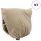 Preview: Frostschutzpflanzenfleeceabdeckungen 3 pcs Beige 3,5 x 3,93 m