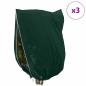 Preview: Frostschutzpflanzenfleeceabdeckungen 3 pcs Grün 2,4 x 2 m