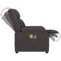 Preview: Massagesessel Elektrisch Dunkelbraun Stoff