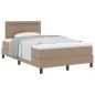 Preview: Bettgestell mit Matratze Cappuccino 120 x 190 cm Kunstleder