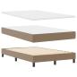 Preview: Bettgestell mit Matratze Cappuccino 120 x 190 cm Kunstleder