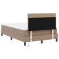 Preview: Bettgestell mit Matratze Cappuccino 120 x 190 cm Kunstleder