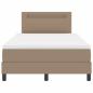 Preview: Bettgestell mit Matratze Cappuccino 120 x 190 cm Kunstleder