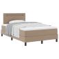 Preview: Bettgestell mit Matratze Cappuccino 120 x 190 cm Kunstleder