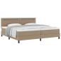 Preview: Bettgestell mit Matratze Cappuccino 200 x 200 cm Kunstleder