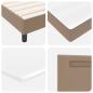 Preview: Bettgestell mit Matratze Cappuccino 200 x 200 cm Kunstleder