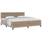 Preview: Bettgestell mit Matratze Cappuccino 200 x 200 cm Kunstleder