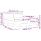 Preview: Bettgestell mit Matratze Cappuccino 200 x 200 cm Kunstleder