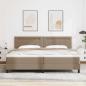Preview: Bettgestell mit Matratze Cappuccino 200 x 200 cm Kunstleder