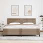 Preview: Bettgestell mit Matratze Cappuccino 200 x 200 cm Kunstleder