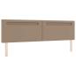 Preview: Bettgestell mit Matratze Cappuccino 200 x 200 cm Kunstleder