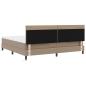 Preview: Bettgestell mit Matratze Cappuccino 200 x 200 cm Kunstleder