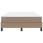 Preview: Bett mit Matratze Cappuccino 120 x 190 cm Kunstleder