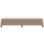 Preview: Bett mit Matratze Cappuccino 120 x 190 cm Kunstleder