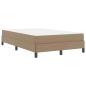 Preview: Bett mit Matratze Cappuccino 120 x 190 cm Kunstleder