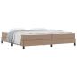 Preview: Bett mit Matratze Cappuccino 200 x 200 cm Kunstleder